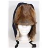 Image 2 : #391 1979 MUSKRAT WINTER FUR HAT POLICE MILITARY
