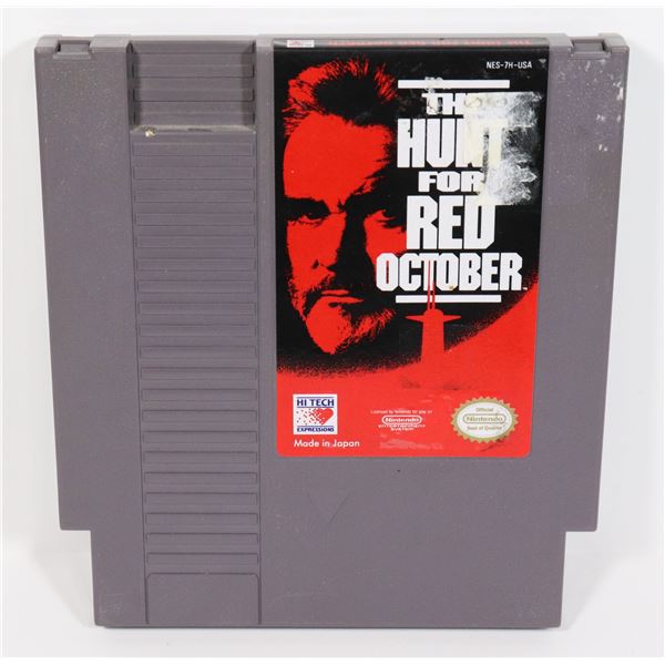 #458 NINTENDO NES GAME THE HUNT FOR RED OCTOBER