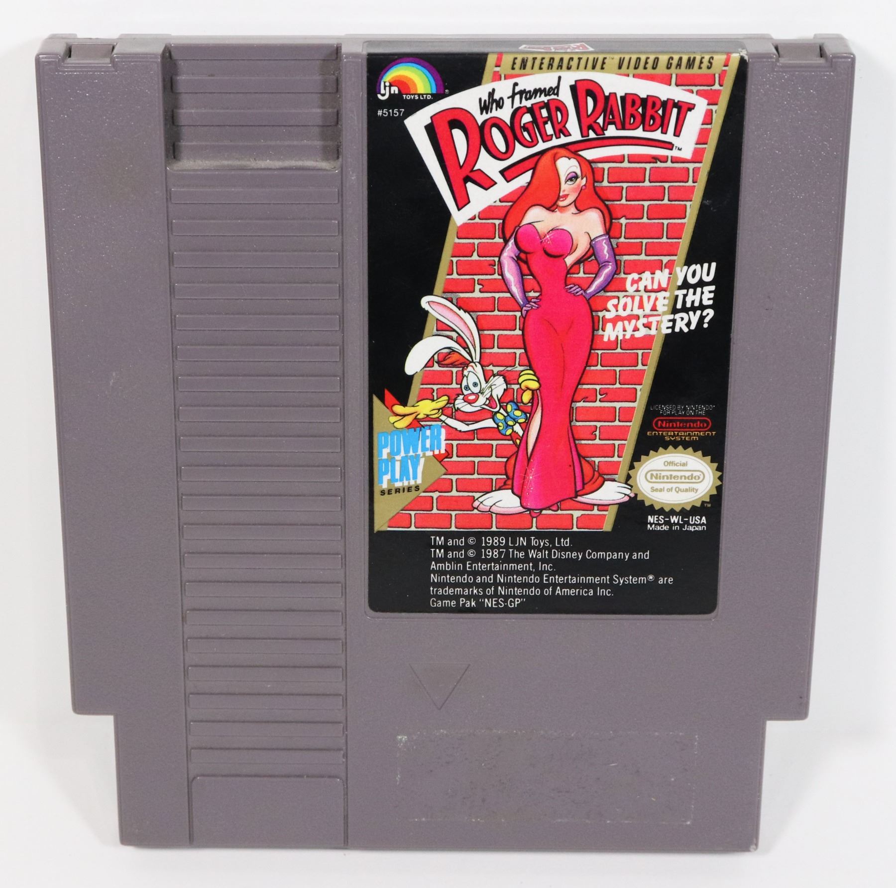 #461 NINTENDO NES GAME WHO FRAMED ROGER RABBIT