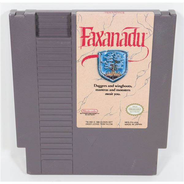 #465 NINTENDO NES GAME FAXANDADU