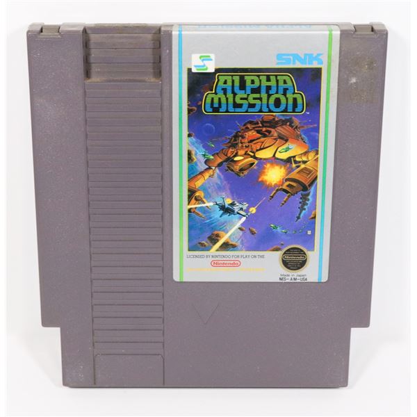 #471 NINTENDO NES GAME ALPHA MISSION
