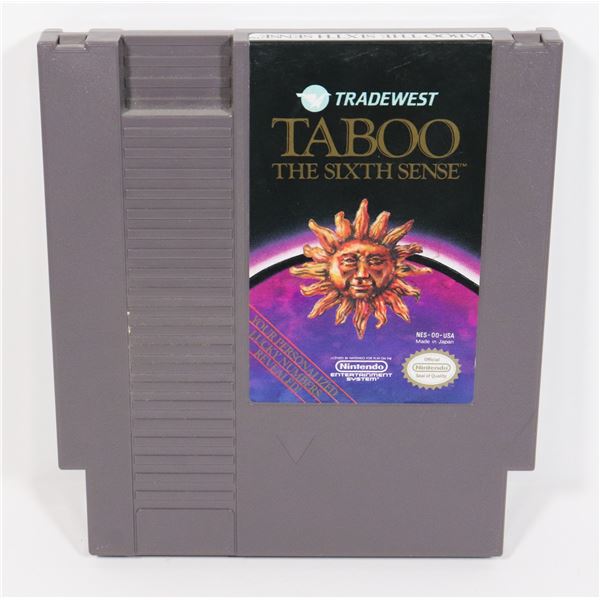 #473 NINTENDO NES GAME TABOO THE SIXTH SENSE
