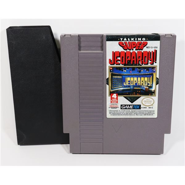 #484 NINTENDO NES GAME SUPER JEOPARDY! W/ CASE