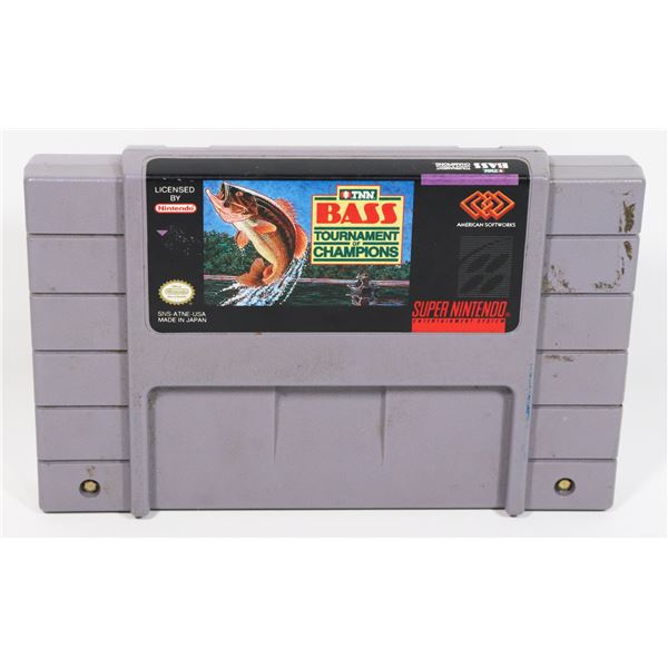 #495 SUPER NINTENDO SNES GAME BASS TOURNAMENT