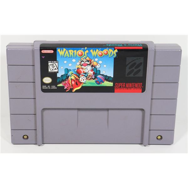 #505 SUPER NINTENDO SNES GAME WARIO'S WOODS