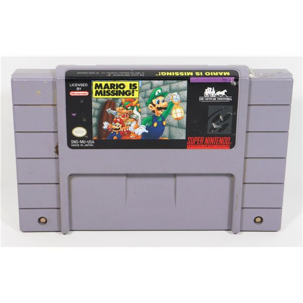 #506 SUPER NINTENDO SNES GAME MARIO IS MISSING