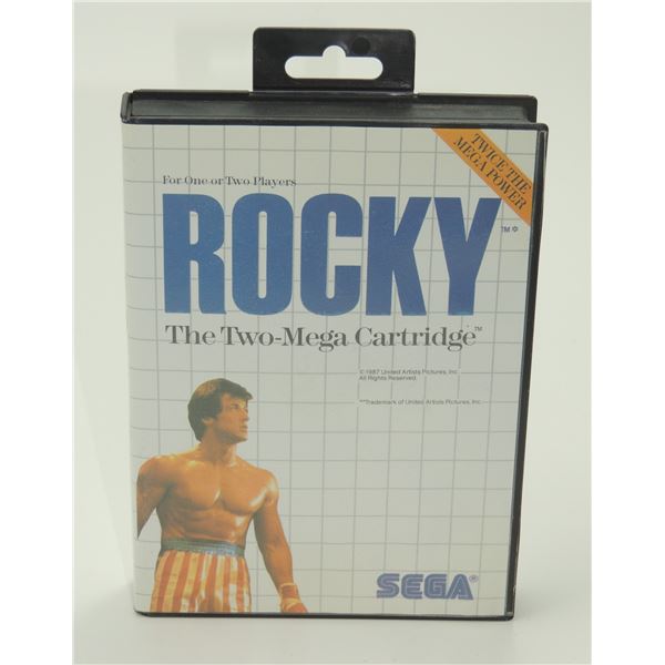 #564  BOXED SEGA MASTER SYSTEM GAME ROCKY