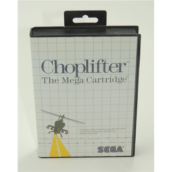 #568  CIB SEGA MASTER SYSTEM GAME CHOPLIFTER