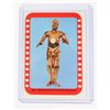 Image 1 : #611 1977 STAR WARS TOPPS STICKER CARD #37 C-3PO