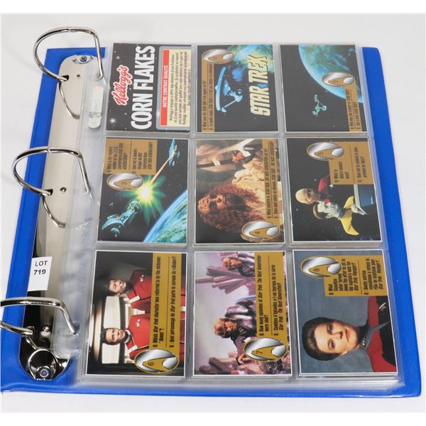 #719 KELLOGG'S CORN FLAKES STAR TREK BOXCARDS 1-60