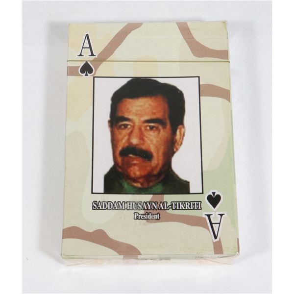 #760 SEALED US ARMY IRAQ WANTED SADDAM CARDS