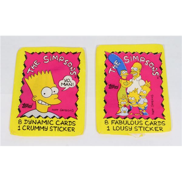 #777 EMPTY TOPPS THE SIMPSONS CARDS PACKAGES