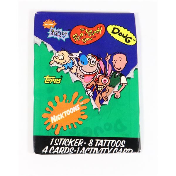 #779 TOPPS NICKTOONS CARD PACK REN & STIMPY 1993