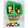 Image 2 : #803 LEGO DUPLO 2362 BIN WITH PIECES 1995