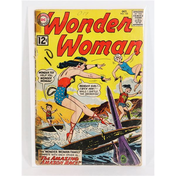 #851 DC DETECTIVE COMICS WONDR WOMAN #133 1962