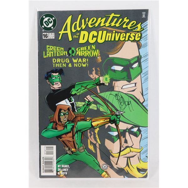 #862 SIGNED!  ADVENTURES IN THE DC UNIVERSE #16