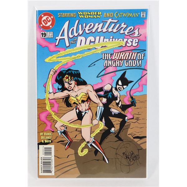 #864  SIGNED!  ADVENTURES IN THE DC UNIVERSE #19