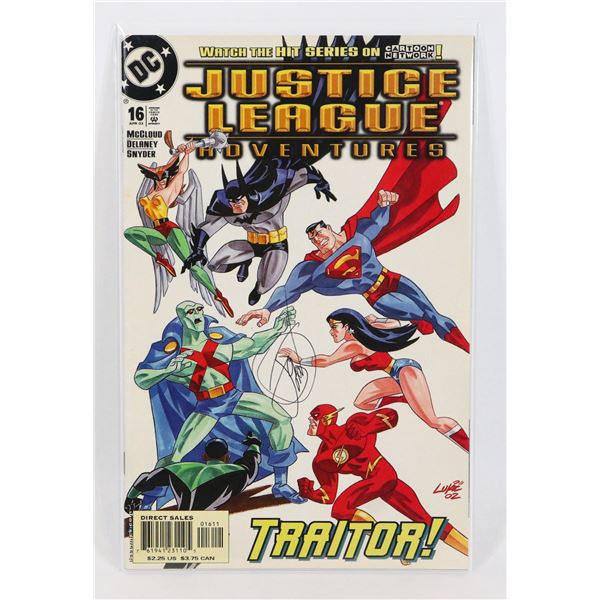 #865 SIGNED!  DC JUSTICE LEAGUE ADVENTURES #16