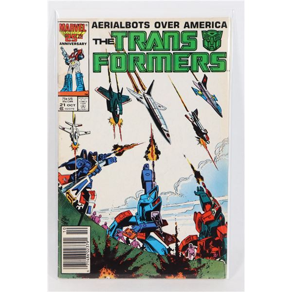 #873 MARVEL COMICS TRANSFORMERS #21 OCT 1987