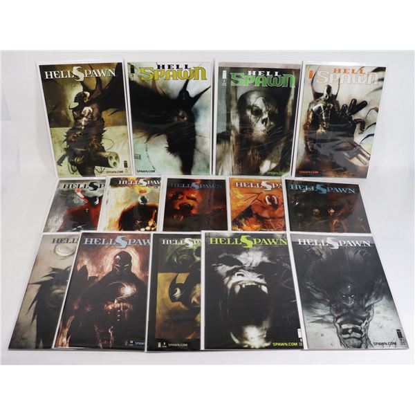 #885 IMAGE COMICS HELL SPAWN #1 LOT OF 14 AUG 2000