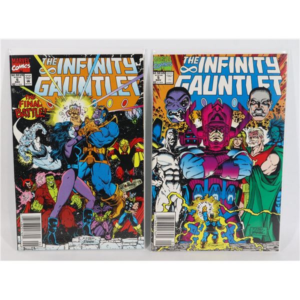 #887 MARVEL COMICS INFINITY GAUNTLET #5 + #5 1991