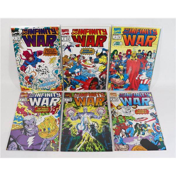 #888 MARVEL COMICS INFINITY WAR #1-#6 1992 FULLSET