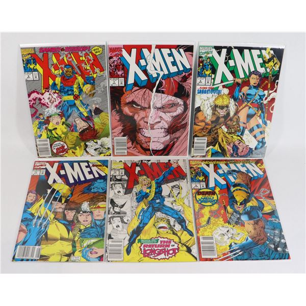#891 MARVEL COMICS X-MEN LOT OF 6 #6-#11 1992