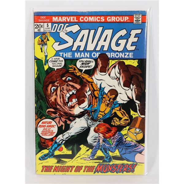 #896MARVEL COMICS DOC SAVAGE THE MAN OF BRONZE
