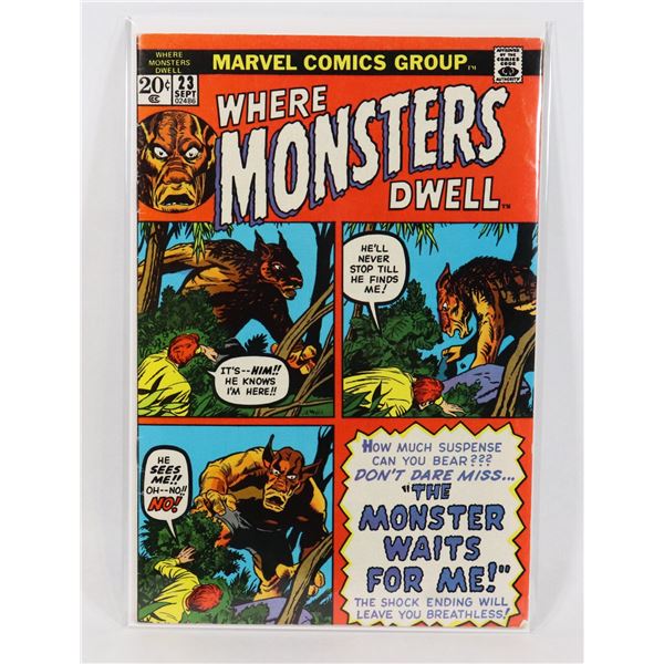 #900 MARVEL COMICS WHERE MONSTERS DWELL #23