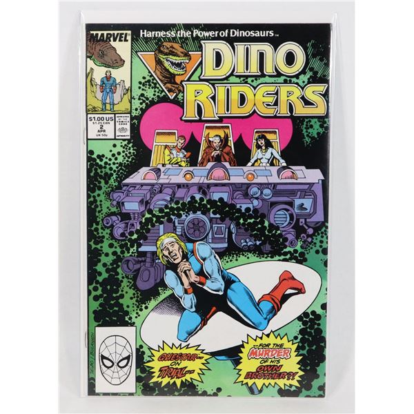 #910 MARVEL COMICS DINO RIDERS #2 APRIL 1989