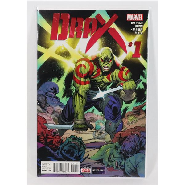 #943 MARVEL COMICS DRAX #1 CM PUNK JANUARY 2016