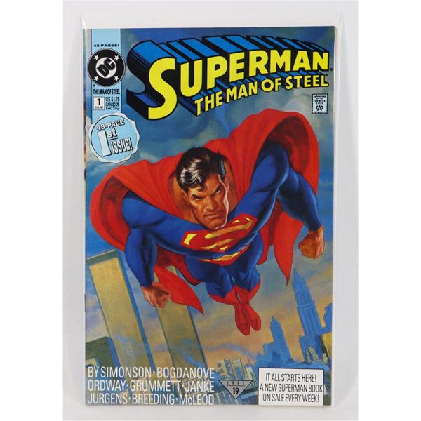 #961 DC COMICS SUPERMAN THE MAN OF STEEL #1 1991