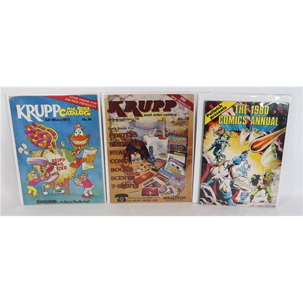 BUNDLE OF MISC COMIC THEMED BOOKS INCLUDING THE