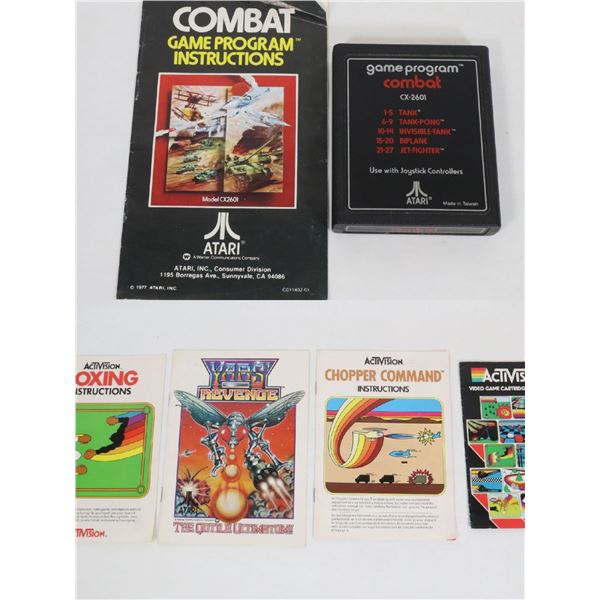 ATARI ITEMS INCLUDING ATARI 2600 INSTRUCTION