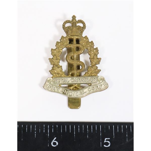 ROYAL CANADIAN ARMY MEDICAL CORPS CAP BADGE