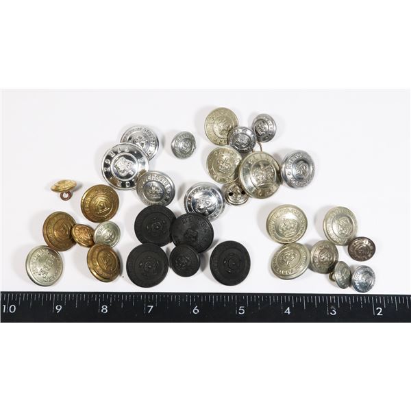 LOT OF CIVIL SERVICE BUTTON