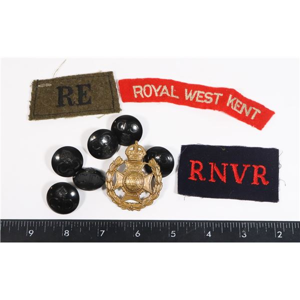 BRITISH COUNTY OF LONDON CAP BADGE BRITISH UNITED