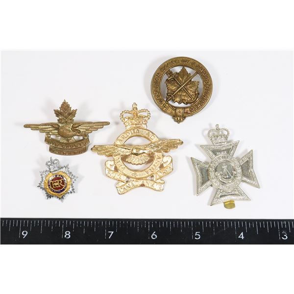 OFFICERS COLLAR BADGE RCASC ROYAL CANADIAN