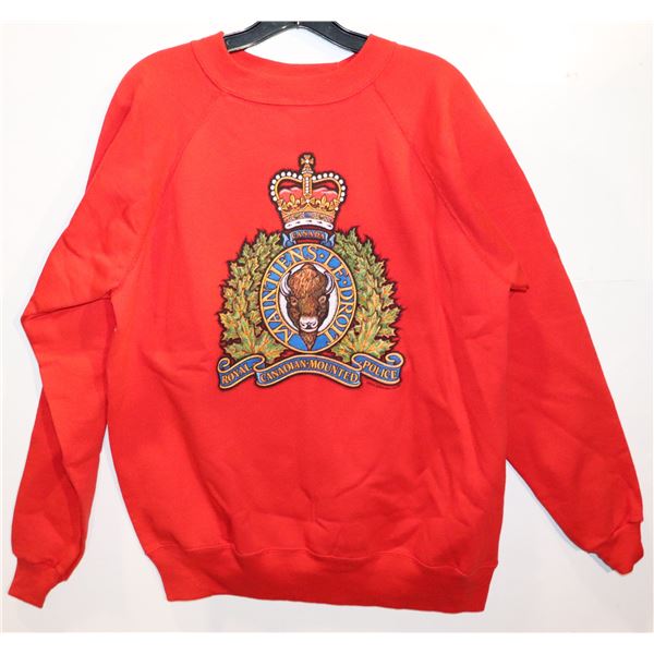 VINTAGE RCMP RED SWEATER HANES ACTIVEWEAR