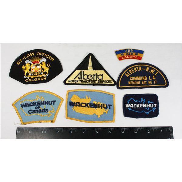 LOT OF CANADA & ALBERTA PATCHES