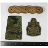 Image 1 : LOT OF 2 MILITARY SHOULDER BOARDS/NCO INSIGNIA