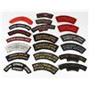 Image 2 : LARGE LOT OF VARIOUS CLOTH SHOULDER TITLES INCLUDING