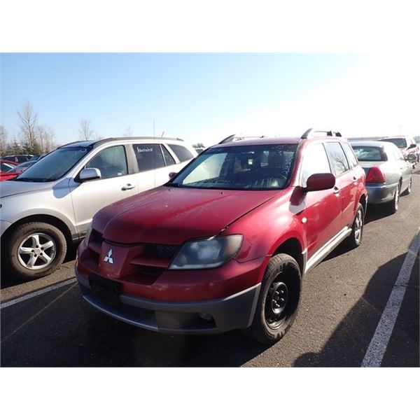 2003 Mitsubishi Outlander Runs With Mechanical Problems