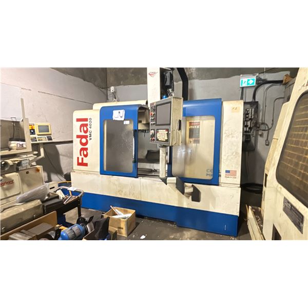 FADAL VMC 4020 10, 000 RPM CNC MACHINE INCLUDES A FADAL MULTI CNC PROCESSOR DIGITAL DISPLAY,