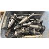 Image 2 : BIN OF 10 ASSORTED COMMERCIAL INDUSTRIAL CNC MACHINE TOOLING / HEADS *BIN INCLUDED*