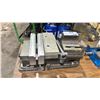 Image 2 : KURT MANUFACTURING CO. INDUSTRIAL MACHINE VISE WITH ASSORTED CLAMP PLATES & CRANK HANDLE