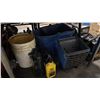 Image 4 : MOB BUCKET, HOSE & ASSORTED COMMERCIAL SHOP LUBRICANTS / OILS