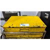 Image 2 : 12 TRAY YELLOW METAL INDUSTRIAL MOBILE HARDWARE SORTER WITH ASSORTED HARDWARE CONTENTS
