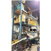 Image 2 : 4 SHELF, 135"W SINGLE BAY OF BLUE INDUSTRIAL PALLET RACKING WITH WOOD, MESH DECKING