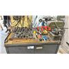 Image 2 : GREY METAL 2 DOOR COMMERCIAL TOOLING WORK CENTER WITH ASSORTED INDUSTRIAL CNC MACHINE TOOLING